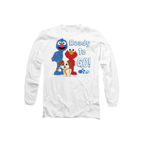 Gildan sesame street furry friends forever ready to go long sleeve adult tee / t-shirt