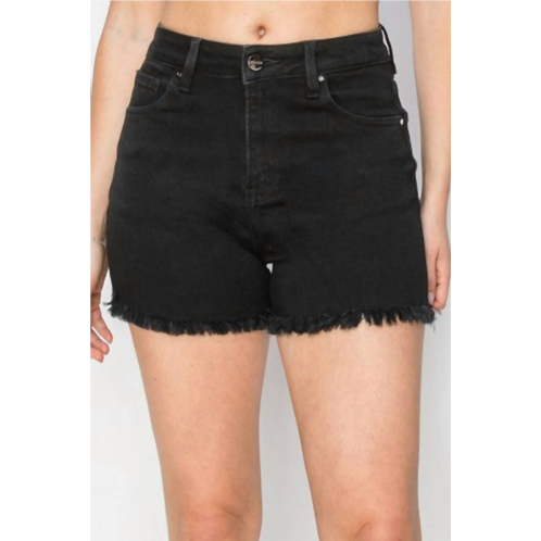 RISEN zion high rise basic shorts in black