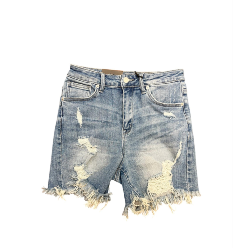 RISEN women kona shorts in medium wash