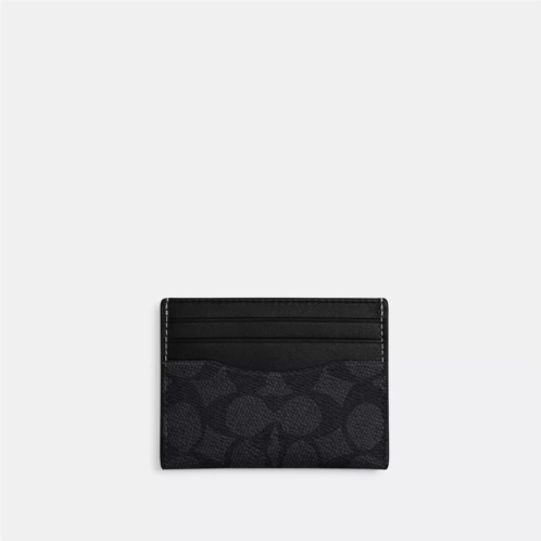 Coach Outlet slim id card case in signature canvas