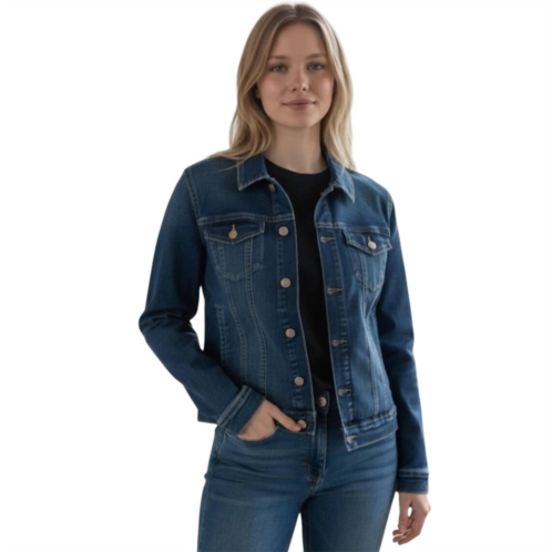 Gloria Vanderbilt denim jacket in blue