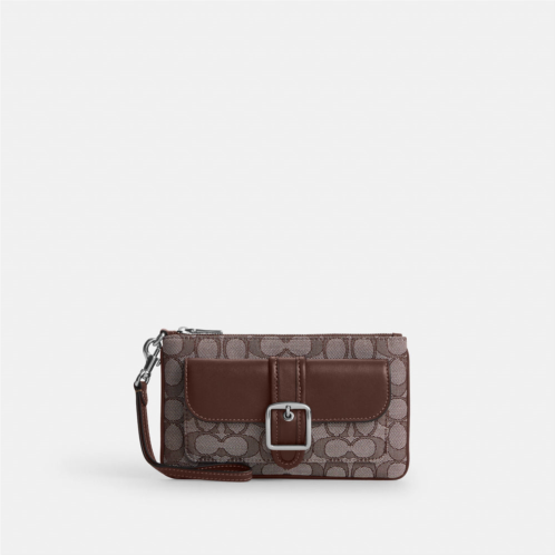 Coach Outlet ashton wristlet in signature jacquard