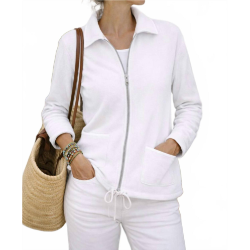 the cortina jacket in white