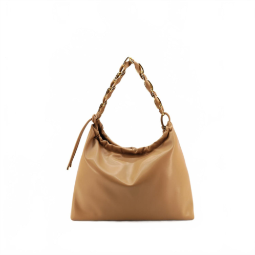 Like Dreams womens susan oversized vegan slouchy tote bag in beige
