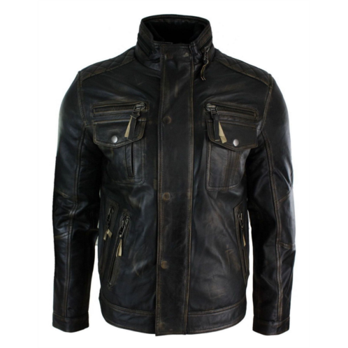TruClothing leather biker jacket vintage