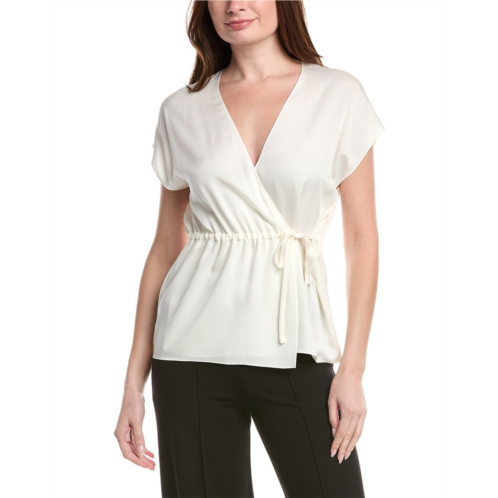 Theory silk wrap top
