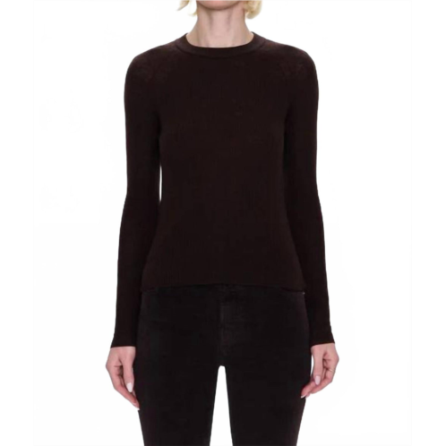 PISTOLA juno feather weight sweater in mocha
