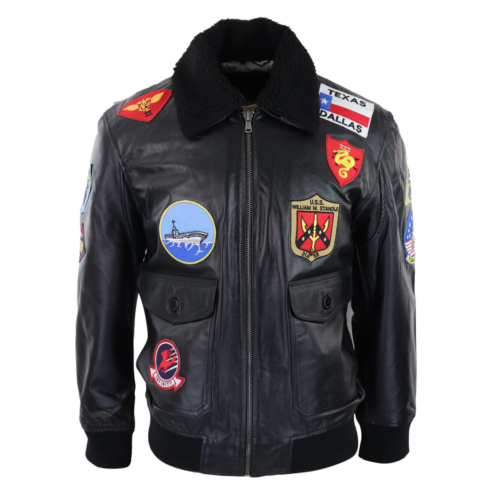 TruClothing maverick jacket bomber us badges