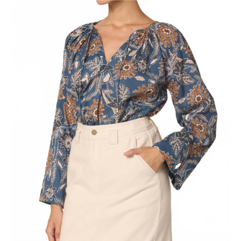 Cleobella allison blouse in magnolia floral print