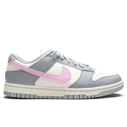 NIKE dunk low next nature light smoke grey pink rise (womens)