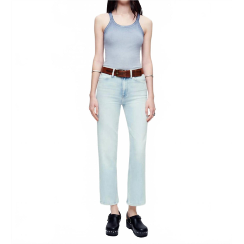 RE/DONE 70s crop boot cut high rise jeans in vapor wave