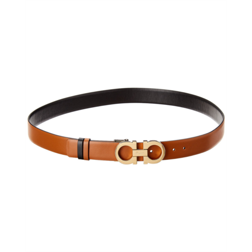 Salvatore Ferragamo Ferragamo gancini reversible & adjustable leather belt