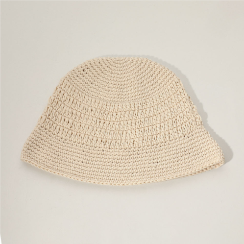 FASHNZFAB crochet knit bucket hat