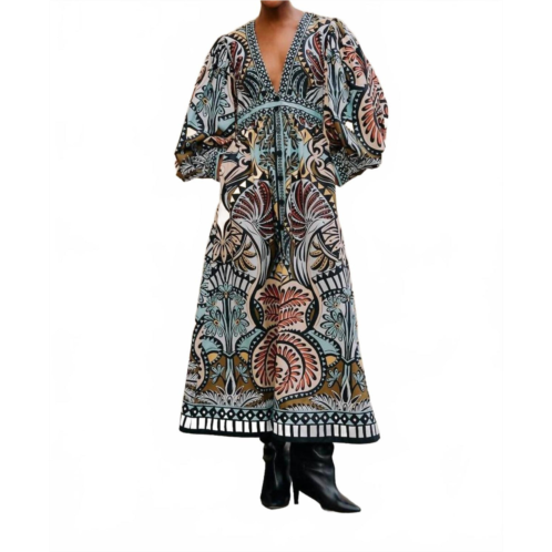 FARM RIO balamana maxi dress in multicolor