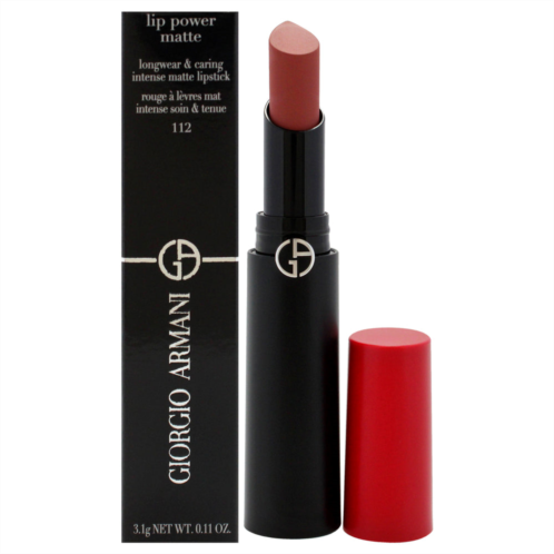 Giorgio Armani lip power matte longwear lipstick - 112 stylish by for women - 0.11 oz lipstick