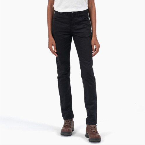 Dickies womens high rise skinny twill pants