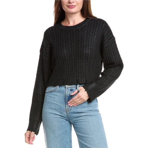 Sandro cropped wool-blend sweater