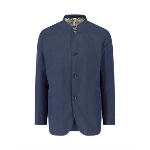 PAUL SMITH navy blue button-up cotton jacket