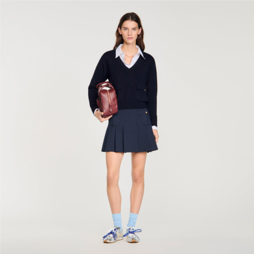 Sandro v-neck wool sweater