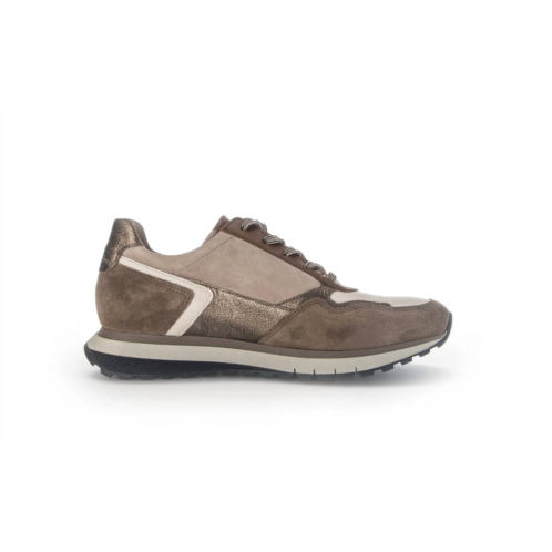 GABOR WOMENS lavaredo velour met latte farro champ sneaker in brown