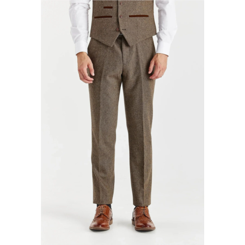 Paul Andrew trousers wool blend tweed casual formal pants