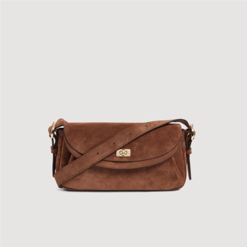 Sandro le mambo suede bag