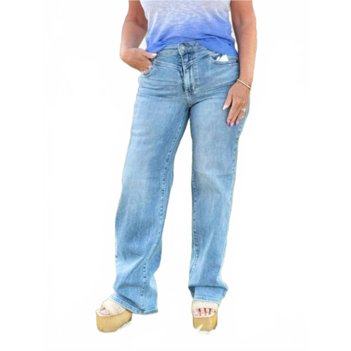 Judy Blue in my heyday wide leg jeans in Blue
