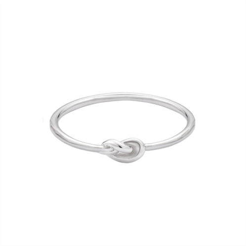Adornia Fine .925 sterling silver dainty knot ring