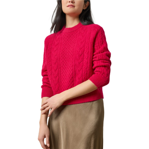 Lilla P mixed stitch alpaca & wool-blend pullover