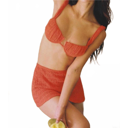 Montce micro mini skirt in tangerine