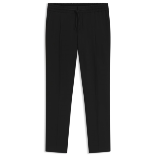 HUGO slim-fit pants in wool-blend twill with stretch