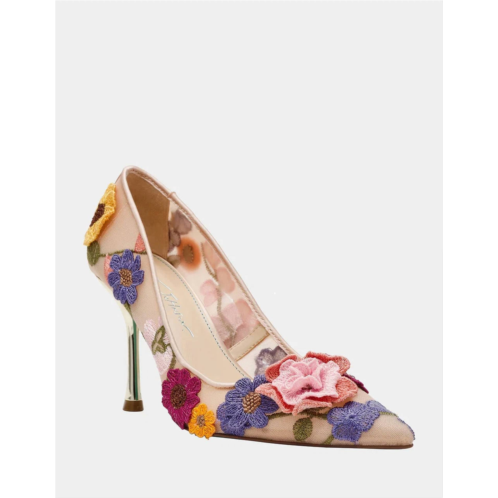 Betsey Johnson womens aimey pump in nude floral