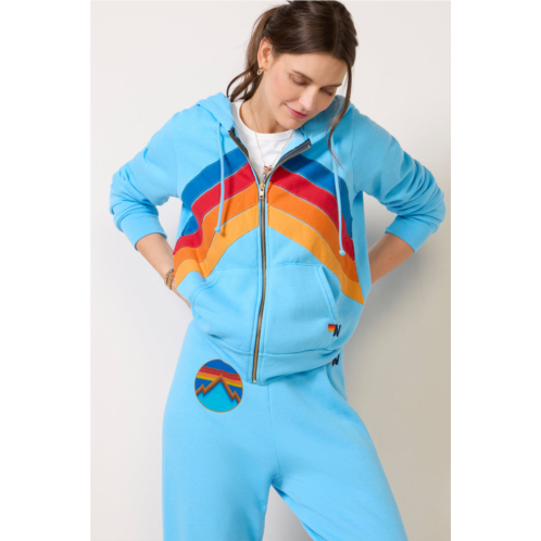 AVIATOR NATION womens mountain stitch chevron zip hoodie