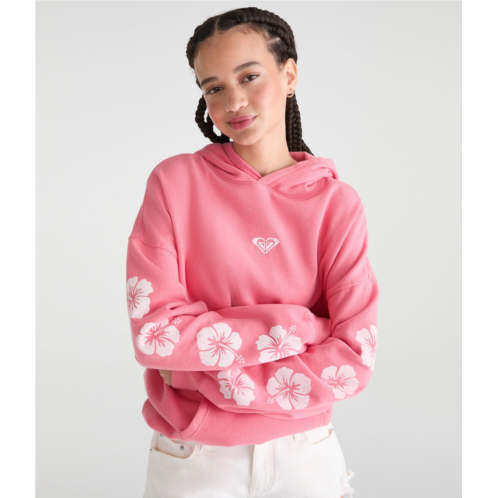 Aeropostale roxy hibiscus logo pullover hoodie