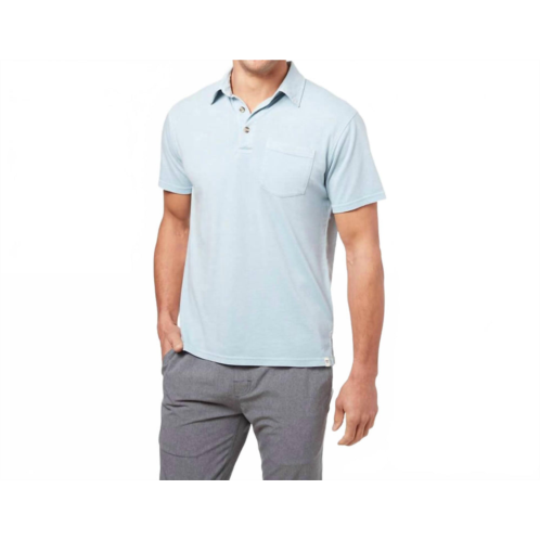 FAIR HARBOR kismet short sleeve polo in light blue