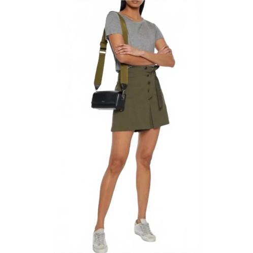 Rag & Bone camille belted shorts in green