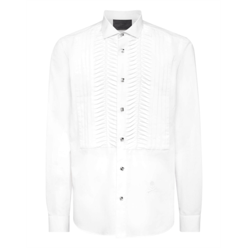 PHILIPP PLEIN black tie shirt long-sleeve