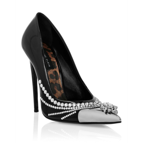PHILIPP PLEIN patent leather decollete hi-heels