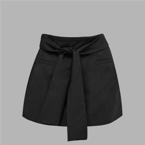 Blvck Paris Blvck signature tie-front skirt