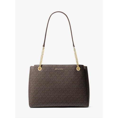 Michael Kors Outlet soho medium signature logo tote bag