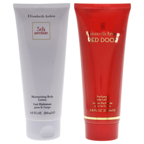 Elizabeth Arden body lotion kit by for women - 2 pc kit 6.8oz 5th avenue moisturizing body lotion 6.8oz red door body lotion