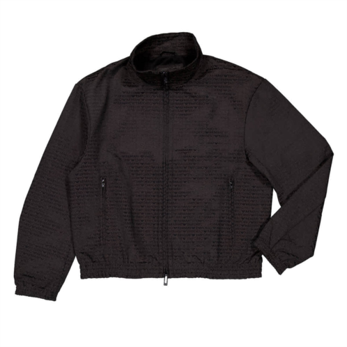 Emporio Armani all-over jacquard logo blouson