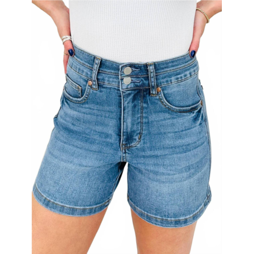 Judy Blue high waist jean shorts in medium wash