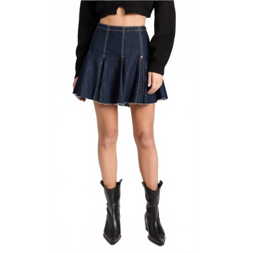 RE/DONE flounce skirt in tinty rinse