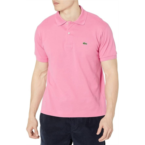 LACOSTE legacy short sleeve pique polo shirt in reseda pink