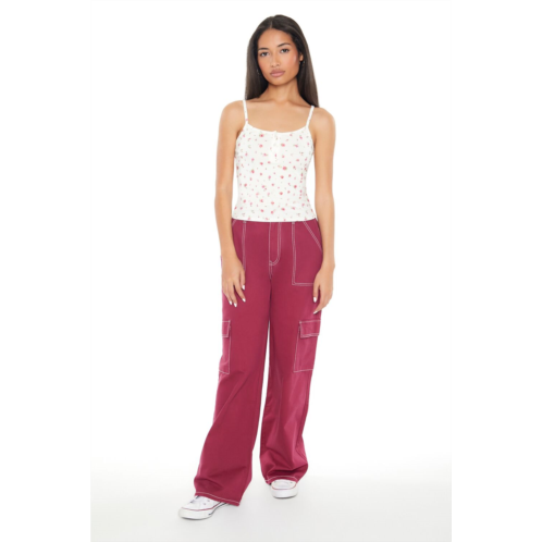 Forever 21 twill straight cargo pants