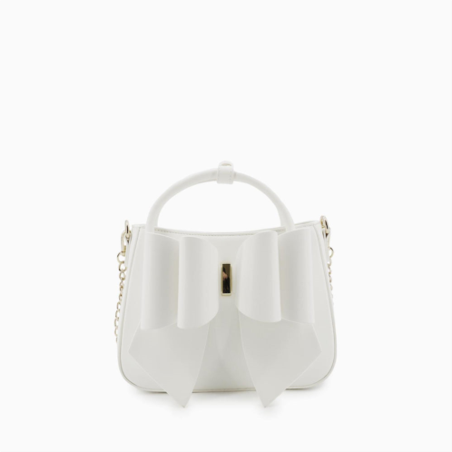 Like Dreams womens madeline bow vegan crossbody bag in cream