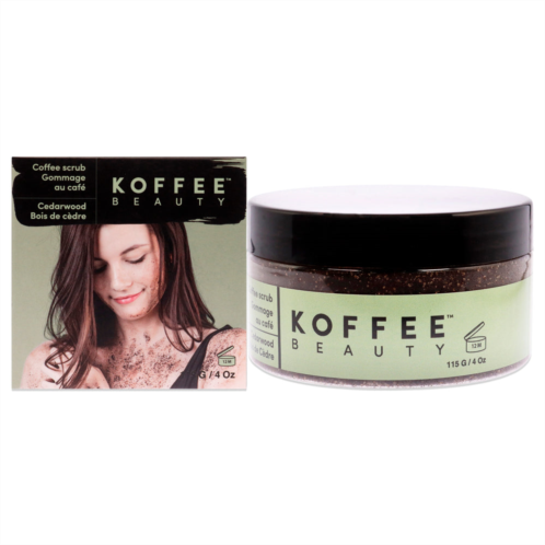Koffee Beauty coffee scrub - cedarwood by for unisex - 4 oz scrub