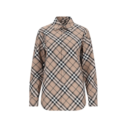 Burberry check shirt brown