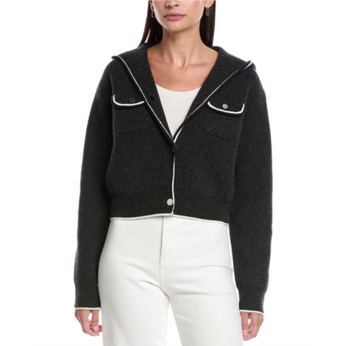 Theory felted wool & cashmere-blend cardigan